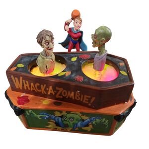 Department 56 Whack-a-zombie animated‎ halloween decor RETIRED village scene